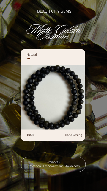 Golden Obsidian 8mm