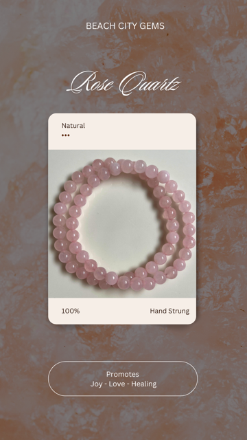 Matte Rose Quartz 8mm